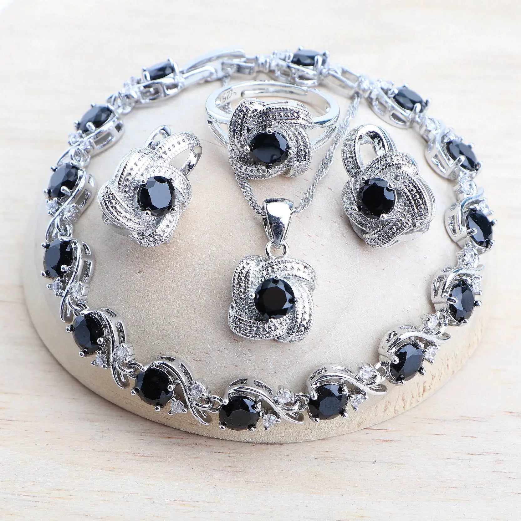 Blue Zirconia Jewelry Set