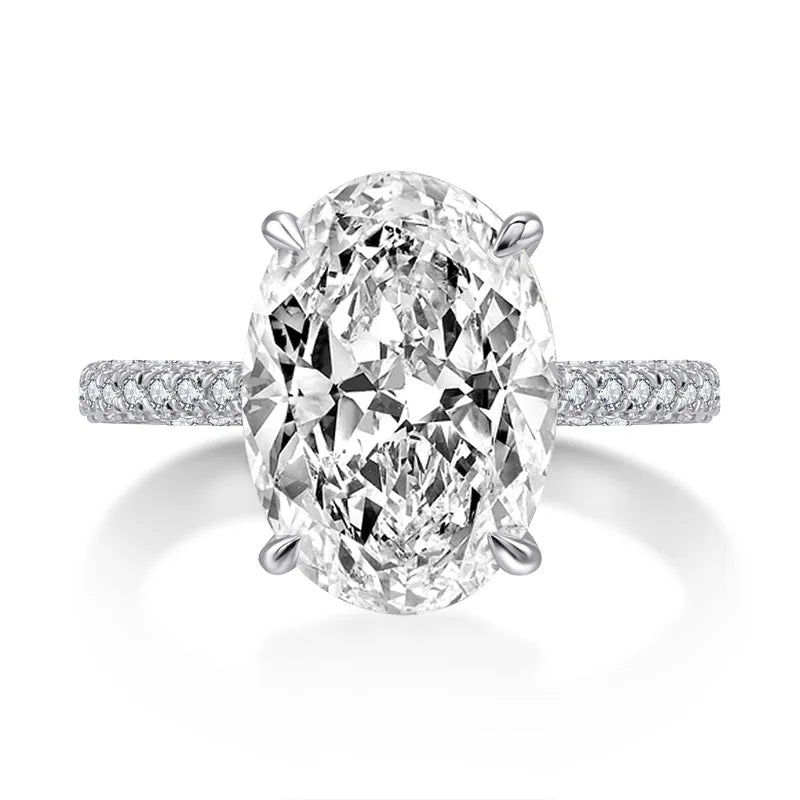 Oval Solitaire 4CT Ring