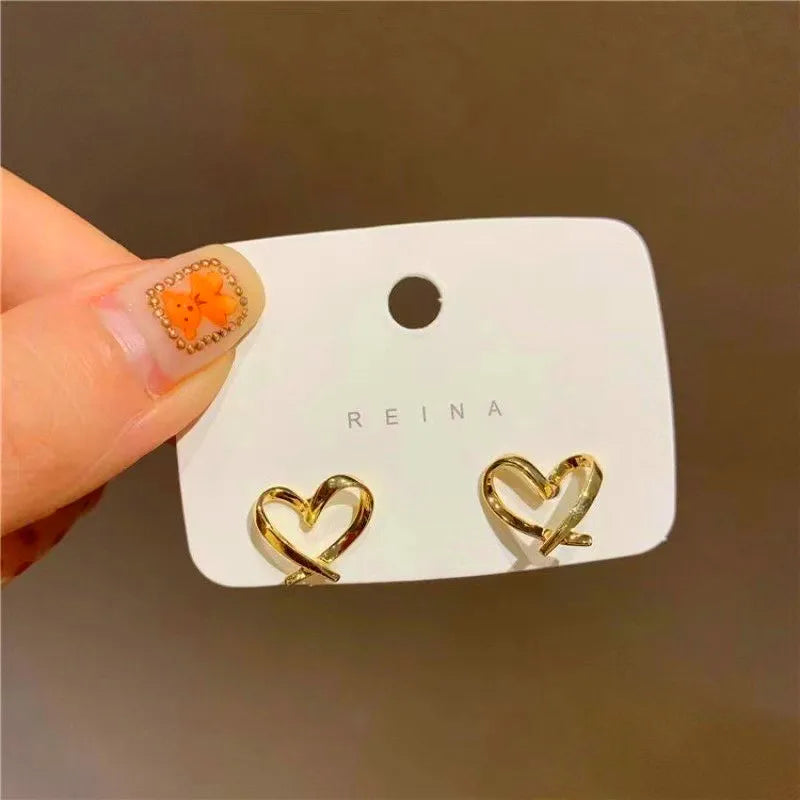 Cute Heart Stud Earrings