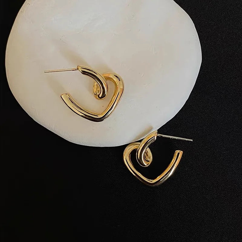 Cute Heart Stud Earrings