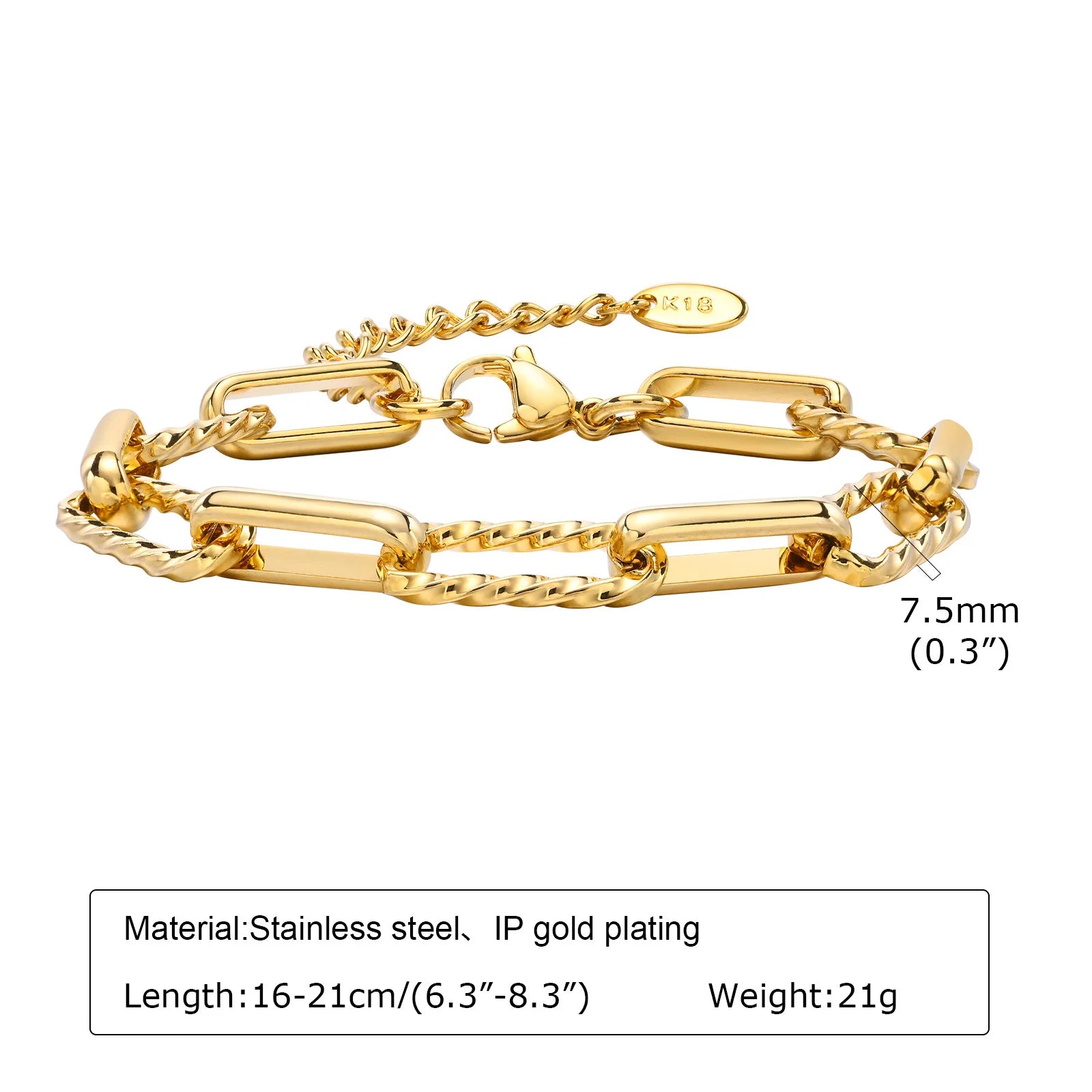 Golden Link Bracelet