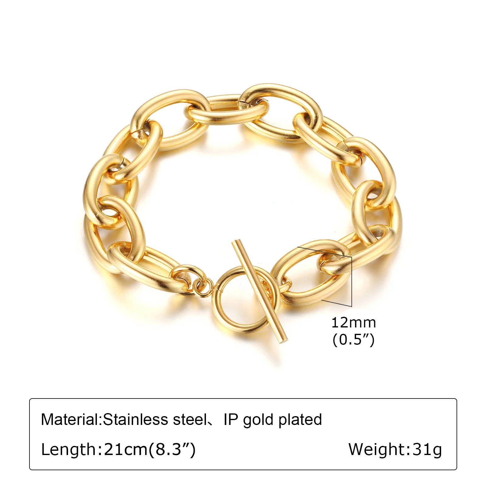 Golden Link Bracelet