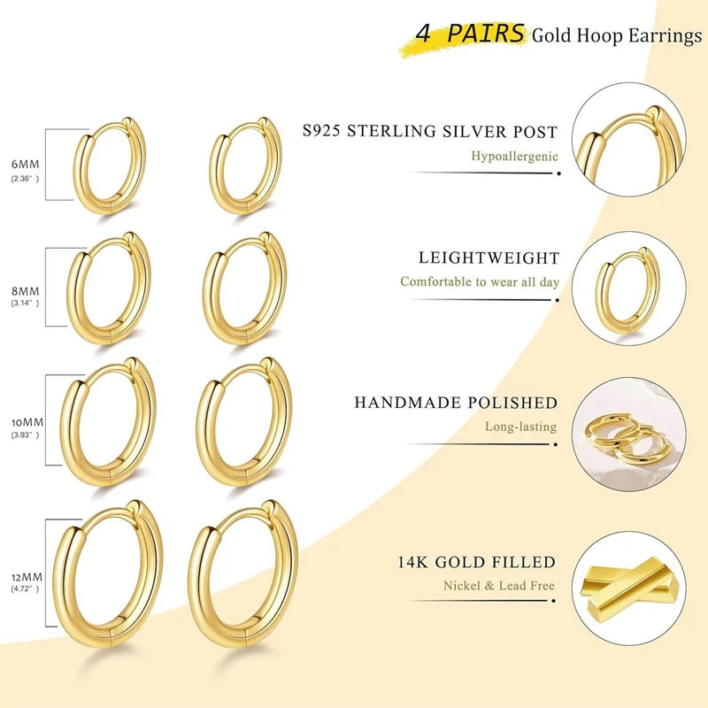 Stainless Steel Mini Hoops