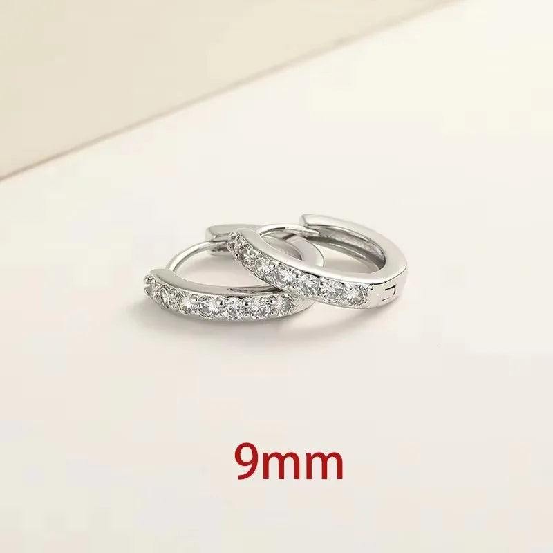 Hollow Heart Zircon Earrings