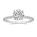 2CT Moissanite Solitaire Ring