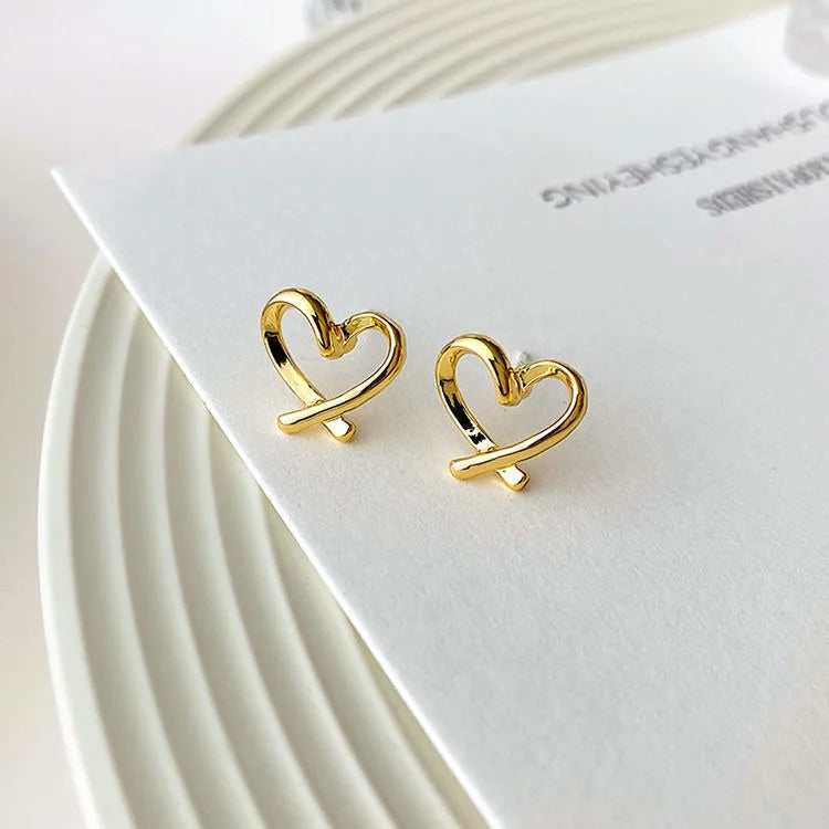 Cute Heart Stud Earrings