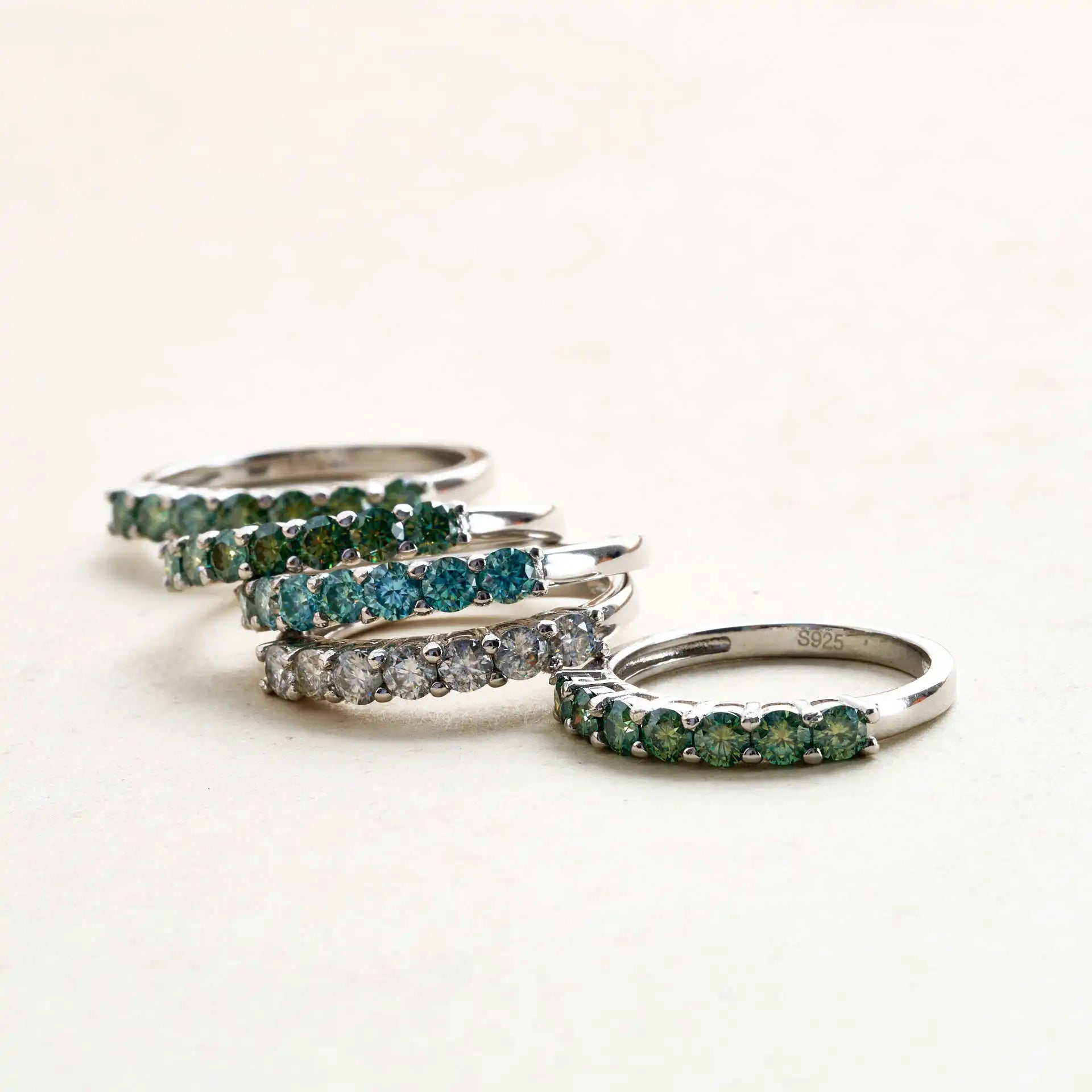 0.7CT Moissanite Silver Ring