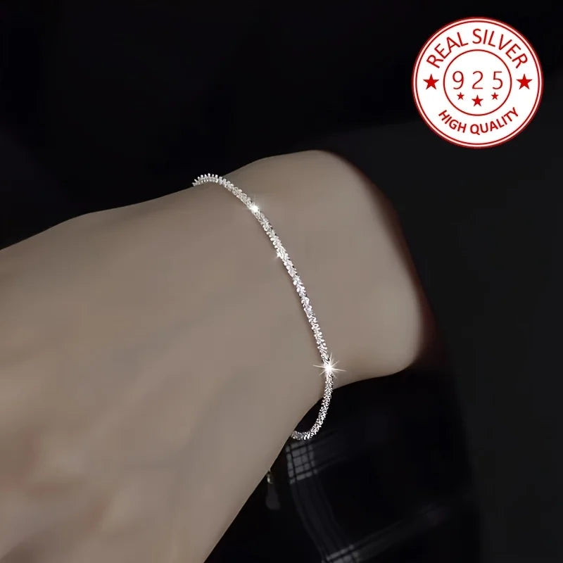 925 Sterling Silver Bracelet & Necklace Set