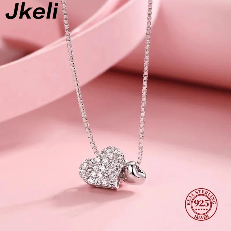 925 Silver Love Heart Necklace