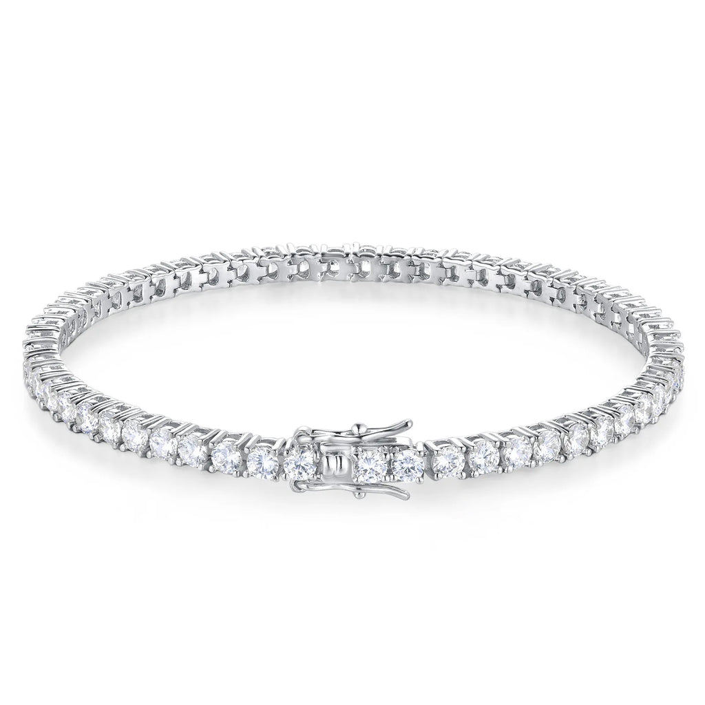 925 Silver Moissanite Tennis Bracelet