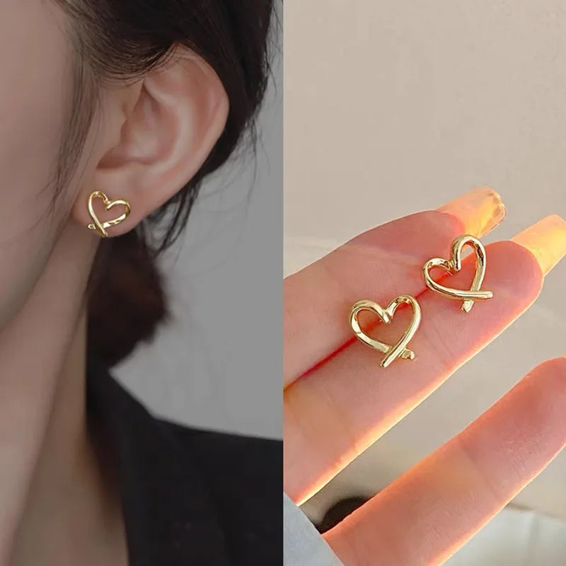 Cute Heart Stud Earrings