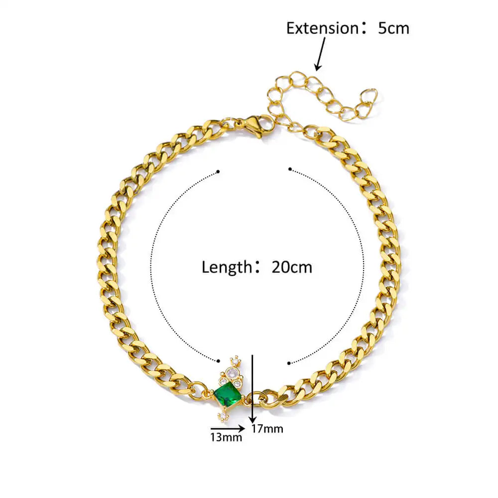 Turkish Evil Eye Gold Anklet for Women