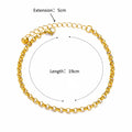 Pearl Gold Stainless Steel Anklet for Women