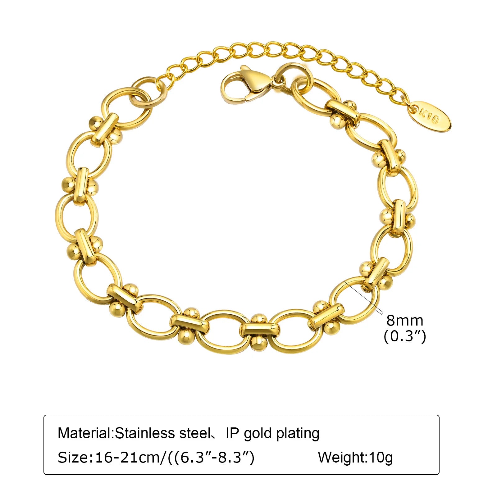 Golden Link Bracelet