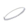 Geometric CZ Bangle Bracelet