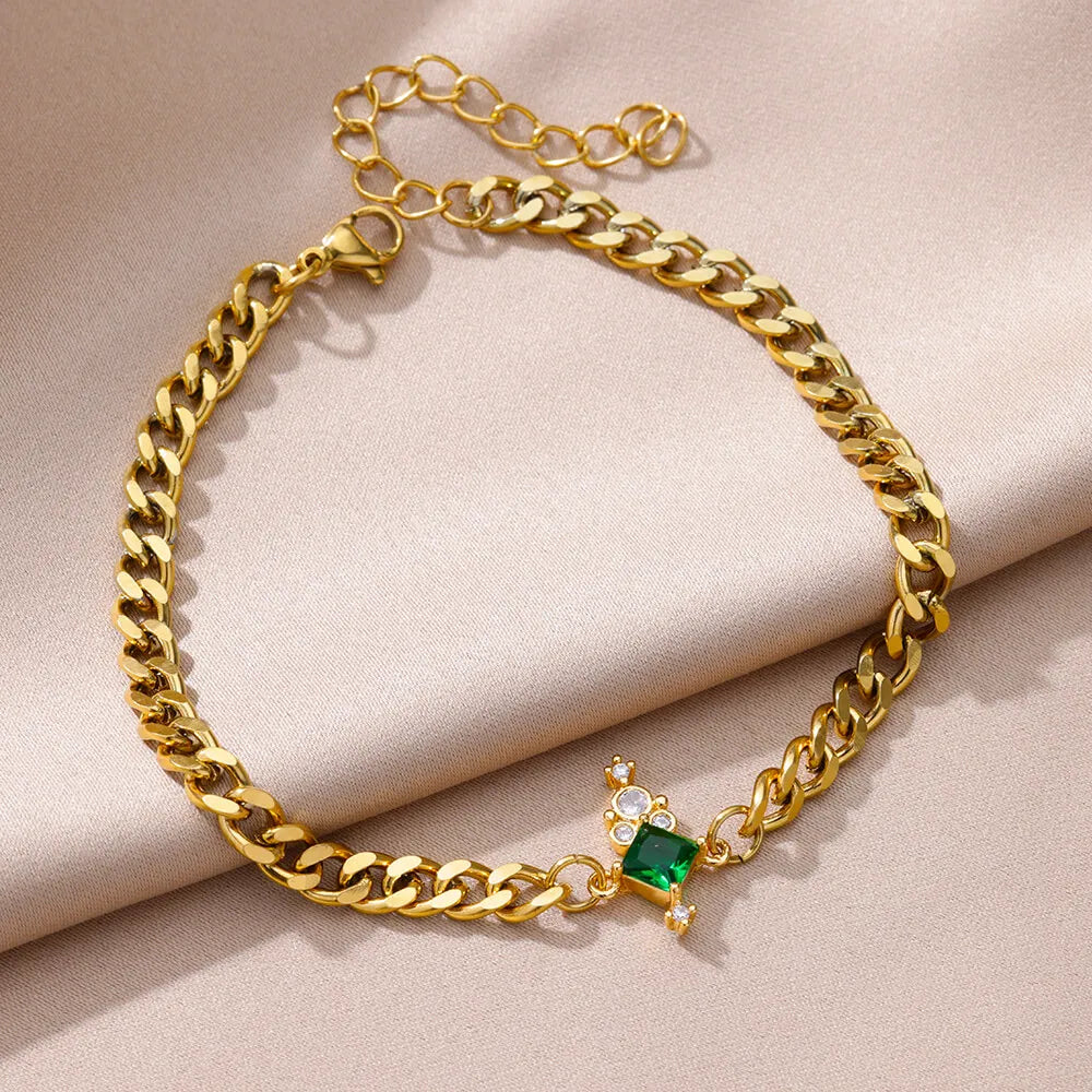 Turkish Evil Eye Gold Anklet for Women