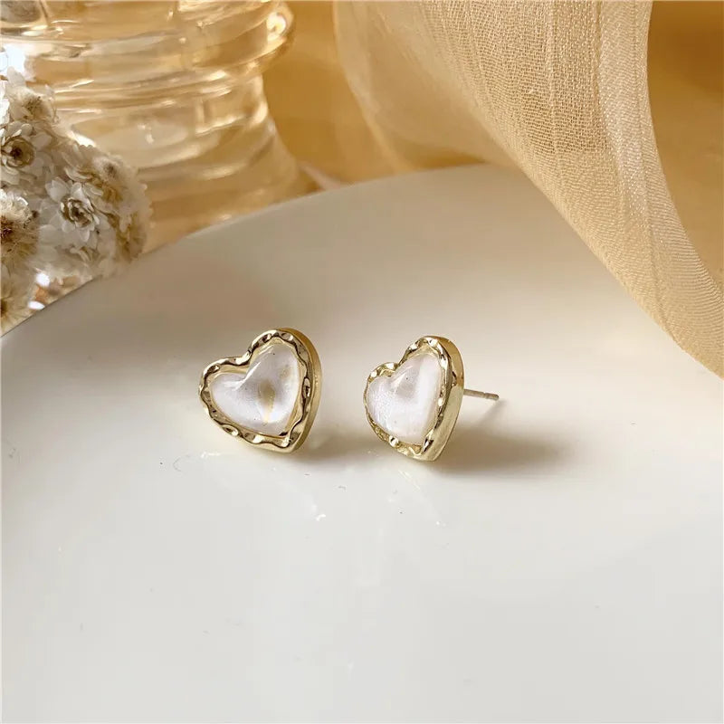 Cute Heart Stud Earrings
