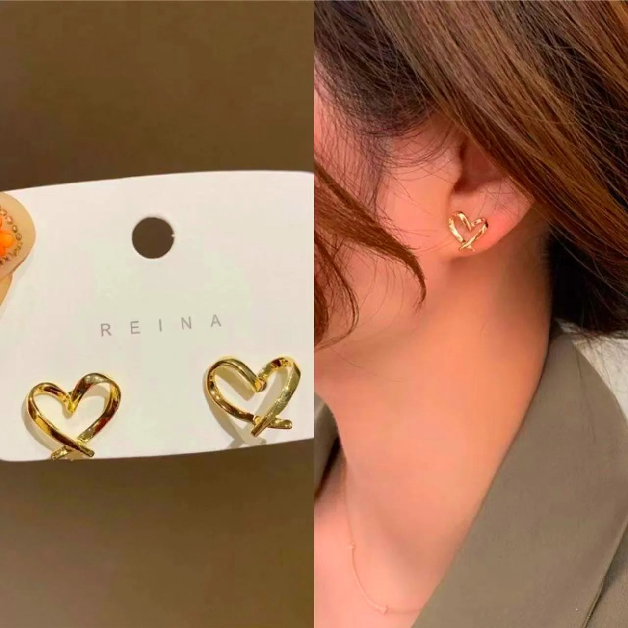 Cute Heart Stud Earrings