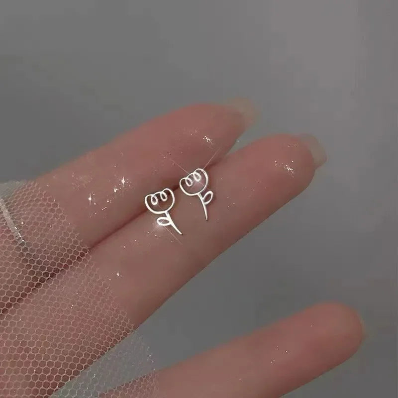 Mini Heart Stud Earrings