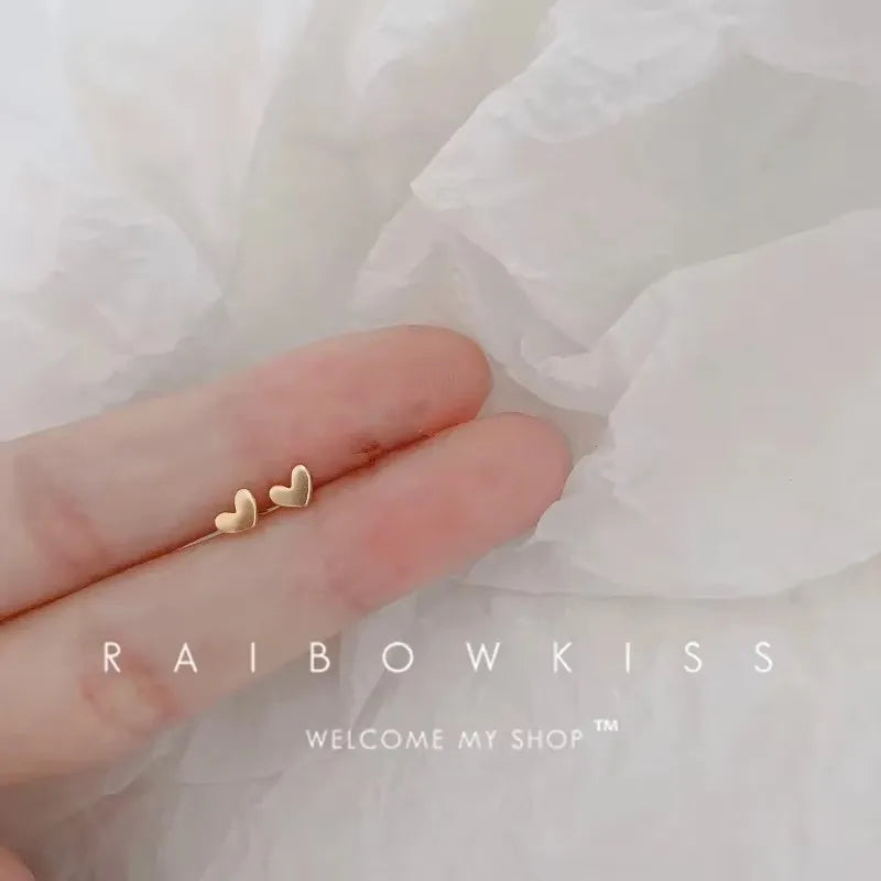 Mini Heart Stud Earrings