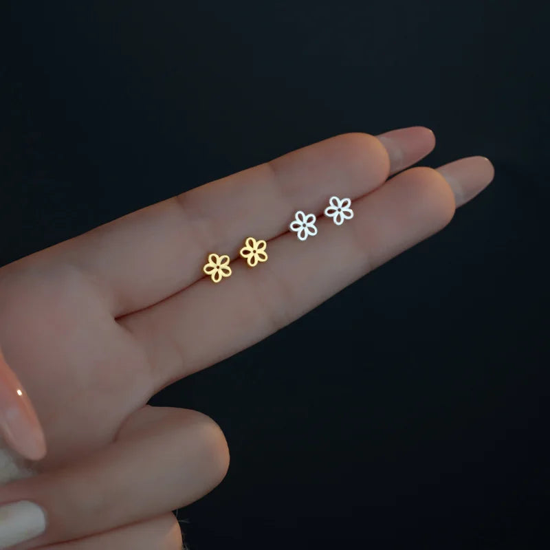 Mini Heart Stud Earrings