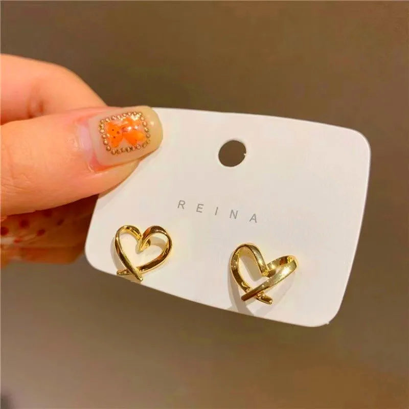 Cute Heart Stud Earrings