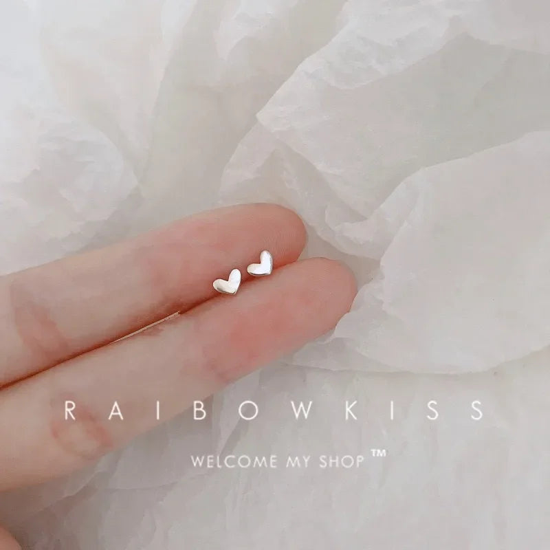 Mini Heart Stud Earrings
