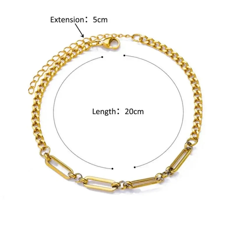 Turkish Evil Eye Gold Anklet for Women