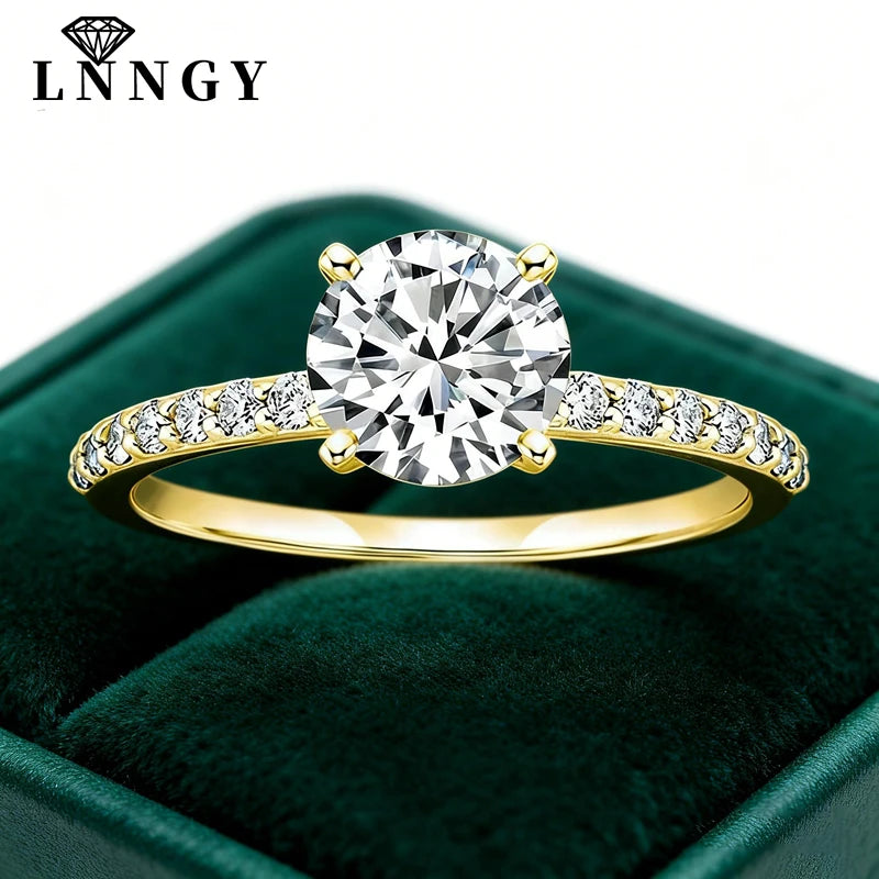 2CT Moissanite Solitaire Ring