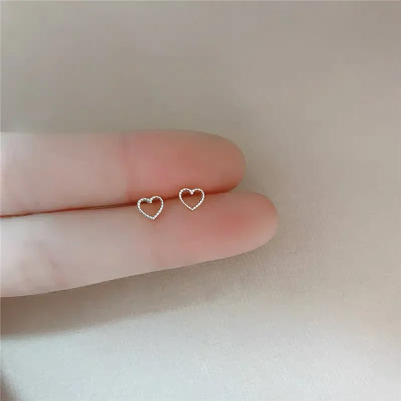Mini Heart Stud Earrings